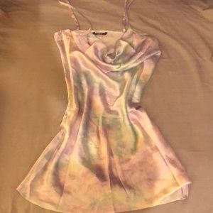 Women’s mini front drop dress